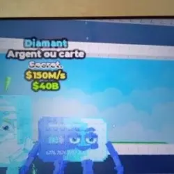 Cash or card 150m diamond (Секретный персонаж) — Roblox, лот №223542