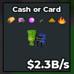 Cash or Card 2.3B s (Секретный персонаж) — Roblox, лот №223549