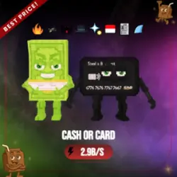 Cash or Card 2.9B s (Секретный персонаж) — Roblox, лот №223553