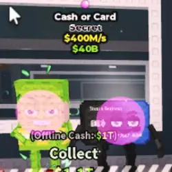 Cash or Card 400M s (Секретный персонаж) — Roblox, лот №223561