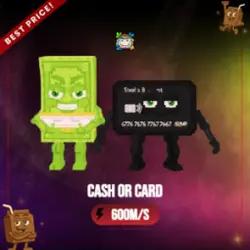 Cash or Card 600M s (Секретный персонаж) — Roblox, лот №223582