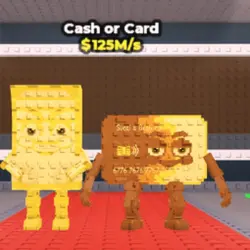 CASH OR CARD [125M] (Секретный персонаж) — Roblox, лот №223588