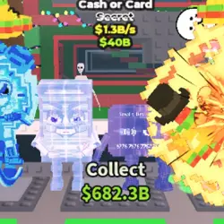 Cash or Card Crystal 1.3B s (Секретный персонаж) — Roblox, лот №223593