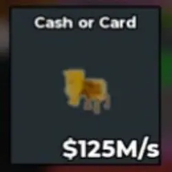 cash or card gold 125ms s5 (Секретный персонаж) — Roblox, лот №223576