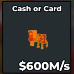 Cash or Card Lava (Секретный персонаж) — Roblox, лот №223598