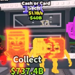 Cash or Card Lava 1.1 B S "Rare Drop" (Секретный персонаж) — Roblox, лот №223599