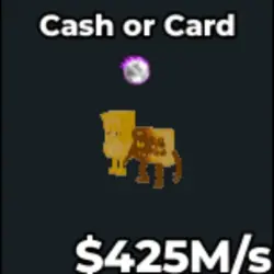 Cash or Card Mut : Gold 425M s V319 (Секретный персонаж) — Roblox, лот №223601