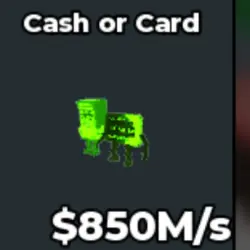 cash or card radioactive (Секретный персонаж) — Roblox, лот №223604