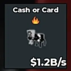 Cash or Card trait api 1.2B s (Секретный персонаж) — Roblox, лот №223609
