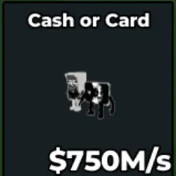 Cash or Card Yin Yang (Секретный персонаж) — Roblox, лот №223610