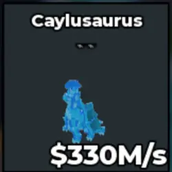 Caylusaurus 330M S DIAMOND Og (Секретный персонаж) — Roblox, лот №223639