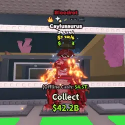 Caylusaurus Bloodrot 1.1B s (Секретный персонаж) — Roblox, лот №223653