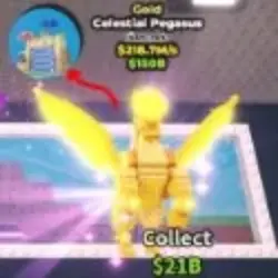 Celestial Pegasus 218M s GOLD (Секретный персонаж) — Roblox, лот №223698