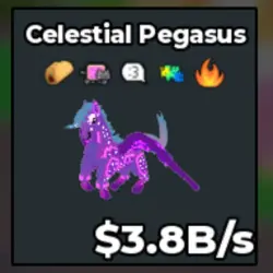 Celestial Pegasus 3.8B s (Секретный персонаж) — Roblox, лот №223699