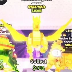 Celestial Pegasus 750M (Gold) (Секретный персонаж) — Roblox, лот №223703