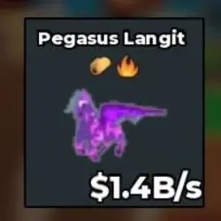 CELESTIAL PEGASUS [1.4 B s ] with Fire trait (Секретный пер… — Roblox, лот №223705