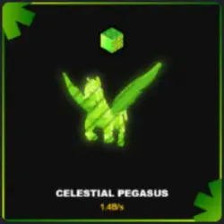 Celestial Pegasus Radioactive (Секретный персонаж) — Roblox, лот №223722