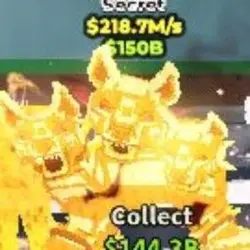 Cerberus - 218.7 M s - Gold (Секретный персонаж) — Roblox, лот №223787