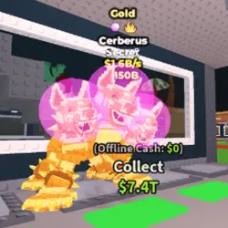 Cerberus 1.6B s Gold (Секретный персонаж) — Roblox, лот №223813