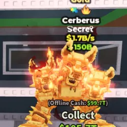 Cerberus 1.7B s Gold (Секретный персонаж) — Roblox, лот №223817