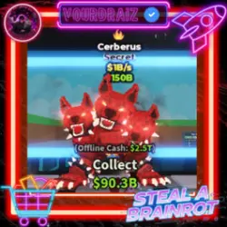 Cerberus 1B s FIRE TRAIT (Секретный персонаж) — Roblox, лот №223833