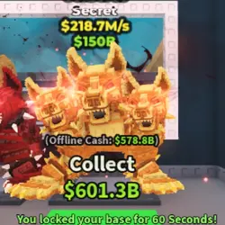 Cerberus 218.7 M s (Секретный персонаж) — Roblox, лот №223852