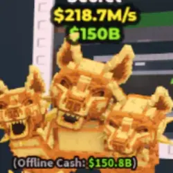 Cerberus 218.7M s Secret Gold (Секретный персонаж) — Roblox, лот №223854