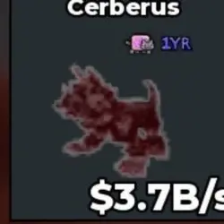 Cerberus 3.7B s “ Bloodrot “ 4 Traits CLEAN 1YR Rare Item S… — Roblox, лот №223873