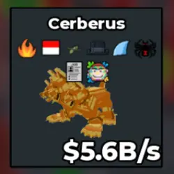 Cerberus 5.6B s (Секретный персонаж) — Roblox, лот №223893