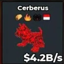 Cerberus Cursed $4.2B S (Секретный персонаж) — Roblox, лот №223929