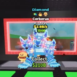 Cerberus Diamond 2,6B s (Секретный персонаж) — Roblox, лот №223939
