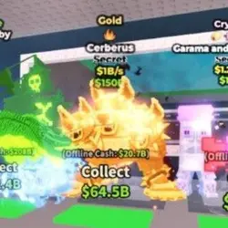 cerberus gold 1b s (Секретный персонаж) — Roblox, лот №223951
