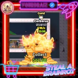 Cerberus Gold 1B s PAINT TRAIT (Секретный персонаж) — Roblox, лот №223952
