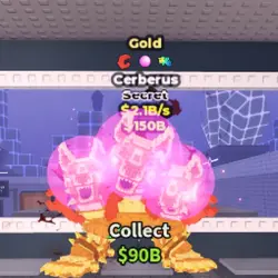 Cerberus Gold 2.1B s (Секретный персонаж) — Roblox, лот №223956