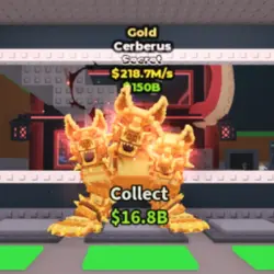 Cerberus Gold 218.7M s (Секретный персонаж) — Roblox, лот №223958