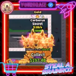 Cerberus Gold 2B s ALL GOOD TRAITS (Секретный персонаж) — Roblox, лот №223959