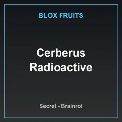 Cerberus Radioactive (Секретный персонаж) — Roblox, лот №224000