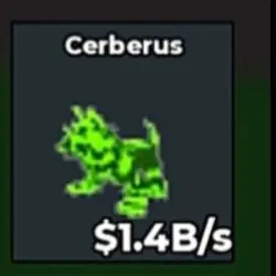 Cerberus Radioactive 1.4B s (Секретный персонаж) — Roblox, лот №223972