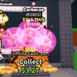 Cerberus Secret $743.7M s Gold (Секретный персонаж) — Roblox, лот №223979