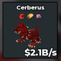 Cerberus!!! 3 TRAITS!!! 2.1B s (Секретный персонаж) — Roblox, лот №224001