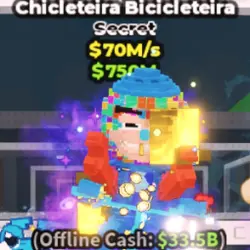 Chicleteira Bicicleteira Diamond 70 M s (Секретный персонаж) — Roblox, лот №224104