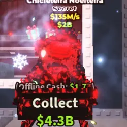Chicleteira Noelteira 135M s Cursed (Секретный персонаж) — Roblox, лот №224148