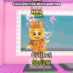Chicleteirina Bicicleteirina - Gold (Секретный персонаж) — Roblox, лот №224207