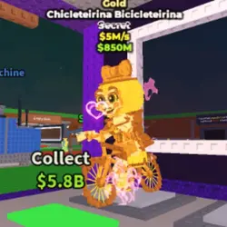 Chicleteirina Bicicleteirina Gold Very RARE (Секретный перс… — Roblox, лот №224246