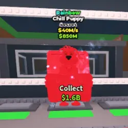 Chill Puppy Rainbow 40M s (Секретный персонаж) — Roblox, лот №224478