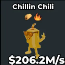 Chillin Chili 206.2M s Secret Gold 11 (Секретный персонаж) — Roblox, лот №224533