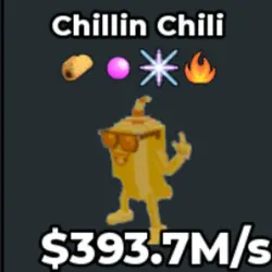 Chillin Chili 4 Trait 393.7M s (Секретный персонаж) — Roblox, лот №224595