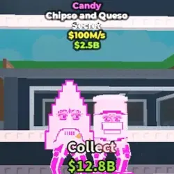 Chipso and Queso 100 M s Candy (Секретный персонаж) — Roblox, лот №224367