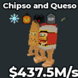 Chipso and Queso 437.5 M s Frozen, Pumpkin, Spider, Tombsto… — Roblox, лот №224454