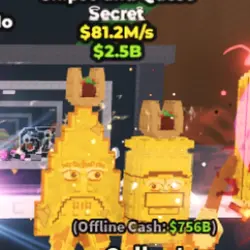 Chipso and Queso Gold Secret 81.2M S 2.5B Value P1 (Секретн… — Roblox, лот №224621